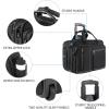 imageVANKEAN 173 Inch Rolling Laptop Bag Waterproof Overnight Rolling Bags Laptop Bags for TravelWorkBusiness Stylish Carry on Briefcase Black