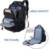 imageVANKEAN 173 Travel Laptop Backpack TSA Friendly Water Resistant Anti Theft Extra Large College Backpacks with RFID Pockets USB Port for Men Women Business Work Bag BlackBlack