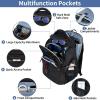 imageVANKEAN 173 Travel Laptop Backpack TSA Friendly Water Resistant Anti Theft Extra Large College Backpacks with RFID Pockets USB Port for Men Women Business Work Bag BlackBlack