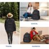 imageVANKEAN 173 Travel Laptop Backpack TSA Friendly Water Resistant Anti Theft Extra Large College Backpacks with RFID Pockets USB Port for Men Women Business Work Bag BlackBlack