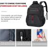 imageVANKEAN 173 Travel Laptop Backpack TSA Friendly Water Resistant Anti Theft Extra Large College Backpacks with RFID Pockets USB Port for Men Women Business Work Bag BlackBlack