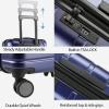 imageVANKEAN Carry On Luggage with Spinner Wheels ampamp TSA Lock Expandable Fashionable Hard Shell Suitcase airline approved20 Inch CarryOnLight PurpleNavy