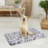 imageVANKEAN Dog Crate Pad Bed Mat Reversible Cool ampamp Warm Sleeping Mat Dog Bed for Crate for Small Dogs and Cats Machine Washable Crate Beds GreyGrey