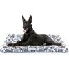 imageVANKEAN Dog Crate Pad Bed Mat Reversible Cool ampamp Warm Sleeping Mat Dog Bed for Crate for Small Dogs and Cats Machine Washable Crate Beds GreyGrey