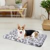 imageVANKEAN Dog Crate Pad Bed Mat Reversible Cool ampamp Warm Sleeping Mat Dog Bed for Crate for Small Dogs and Cats Machine Washable Crate Beds GreyGrey