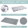 imageVANKEAN Dog Crate Pad Bed Mat Reversible Cool ampamp Warm Sleeping Mat Dog Bed for Crate for Small Dogs and Cats Machine Washable Crate Beds GreyGrey