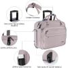 imageVANKEAN Laptop Bag Women with Wheels 156 Inch Rolling Briefcase for Women Water Repellent Overnight Rolling Computer Bag with RFID Pockets for Travel Business Work School Light Dusty PinkQuilted Light Dusty PinkGrey Purple