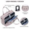 imageVANKEAN Laptop Bag Women with Wheels 156 Inch Rolling Briefcase for Women Water Repellent Overnight Rolling Computer Bag with RFID Pockets for Travel Business Work School Light Dusty PinkQuilted Light Dusty PinkGrey Purple