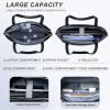 imageVANKEAN Laptop Bag for Women 156 Inch Work Bag Waterproof Computer Shoulder Bag with USB Port Large Tote Bag for Work Business Travel Quilted BlackBlack