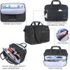 imageVANKEAN Laptop Briefcase for Men Women 173 Inch Laptop Bag Water Repellent ampamp Expandable Messenger Bag with Strap Premium Shoulder Bag Womens Briefcase Computer Bag for TravelBusiness Black