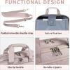 imageVANKEAN Laptop Briefcase for Women Men Fashion TSA Friendly Expandable 17 Inch Laptop Bag Waterproof Computer Bag with RFID Pocket Work Bag for Women Messenger Bags BusinessTravelCollege BlackQuilted Light Dusty Pink