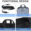 imageVANKEAN Laptop Briefcase for Women Men Fashion TSA Friendly Expandable 17 Inch Laptop Bag Waterproof Computer Bag with RFID Pocket Work Bag for Women Messenger Bags BusinessTravelCollege BlackQuilted Black