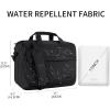 imageVANKEAN Laptop Briefcase for Women Men Fashion TSA Friendly Expandable 17 Inch Laptop Bag Waterproof Computer Bag with RFID Pocket Work Bag for Women Messenger Bags BusinessTravelCollege BlackQuilted Black