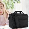 imageVANKEAN Laptop Briefcase for Women Men Fashion TSA Friendly Expandable 17 Inch Laptop Bag Waterproof Computer Bag with RFID Pocket Work Bag for Women Messenger Bags BusinessTravelCollege BlackQuilted Black