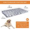 imageVANKEAN Reversible Cool and Warm Dog Bed Mat for Crates  Stylish Pad With Waterproof Inner Linings and Removable Machine Washable Cover Firm Support for Small to XXLarge Dogs GreyXL42 x 28 x 3