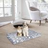 imageVANKEAN Reversible Cool and Warm Dog Bed Mat for Crates  Stylish Pad With Waterproof Inner Linings and Removable Machine Washable Cover Firm Support for Small to XXLarge Dogs GreyS24 x 18 x 3