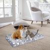 imageVANKEAN Reversible Cool and Warm Dog Bed Mat for Crates  Stylish Pad With Waterproof Inner Linings and Removable Machine Washable Cover Firm Support for Small to XXLarge Dogs GreyM30 x 20 x 3