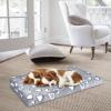 imageVANKEAN Reversible Cool and Warm Dog Bed Mat for Crates  Stylish Pad With Waterproof Inner Linings and Removable Machine Washable Cover Firm Support for Small to XXLarge Dogs GreyL36 x 24 x 3