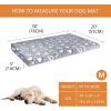 imageVANKEAN Reversible Cool and Warm Dog Bed Mat for Crates  Stylish Pad With Waterproof Inner Linings and Removable Machine Washable Cover Firm Support for Small to XXLarge Dogs GreyM30 x 20 x 3