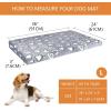 imageVANKEAN Reversible Cool and Warm Dog Bed Mat for Crates  Stylish Pad With Waterproof Inner Linings and Removable Machine Washable Cover Firm Support for Small to XXLarge Dogs GreyL36 x 24 x 3
