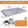 imageVANKEAN Reversible Cool and Warm Dog Bed Mat for Crates  Stylish Pad With Waterproof Inner Linings and Removable Machine Washable Cover Firm Support for Small to XXLarge Dogs GreyXXL48 x 30 x3