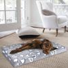 imageVANKEAN Reversible Cool and Warm Dog Bed Mat for Crates  Stylish Pad With Waterproof Inner Linings and Removable Machine Washable Cover Firm Support for Small to XXLarge Dogs GreyXXL48 x 30 x3