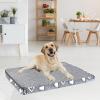 imageVANKEAN Reversible Cool and Warm Dog Bed Mat for Crates  Stylish Pad With Waterproof Inner Linings and Removable Machine Washable Cover Firm Support for Small to XXLarge Dogs GreyXL42 x 28 x 3