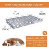 imageVANKEAN Reversible Cool and Warm Dog Bed Mat for Crates  Stylish Pad With Waterproof Inner Linings and Removable Machine Washable Cover Firm Support for Small to XXLarge Dogs GreyS24 x 18 x 3