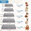 imageVANKEAN Waterproof Dog Crate Pad Bed Mat Reversible WarmampampCool Removable Washable Cover ampamp Waterproof Inner Lining Pet Crate Mattress for Cats and Dogs Joint Relief Dog Bed for Crate NavyGrey