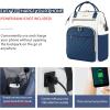 imageVANKEAN 17 Inch Laptop Backpack for Women Men Fashion Computer Work Bag Large Capacity Waterproof Backpack with USB Port amp RFID Pockets College Daypack Business Travel BeigeArmy greenBeigeHaze Blue