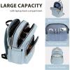 imageVANKEAN Laptop Backpack for Women with Pouch Pocket for Large Capacity Tumbler 156 Inch Laptop Computer Bag Travel Backpack PurseWaterproof Work Business College Teacher Bags BeigeLight GreenQuilted Light Blue