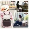 imageVANKEAN Laptop Backpack for Women with Pouch Pocket for Large Capacity Tumbler 156 Inch Laptop Computer Bag Travel Backpack PurseWaterproof Work Business College Teacher Bags BeigeLight GreenBeigecoffee