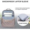 imageVANKEAN Laptop Backpack for Women with Pouch Pocket for Large Capacity Tumbler 156 Inch Laptop Computer Bag Travel Backpack PurseWaterproof Work Business College Teacher Bags BeigeLight GreenQuilted Light Dusty PinkGrey Purple