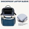 imageVANKEAN Laptop Backpack for Women with Pouch Pocket for Large Capacity Tumbler 156 Inch Laptop Computer Bag Travel Backpack PurseWaterproof Work Business College Teacher Bags BeigeLight GreenBeigehaze Blue